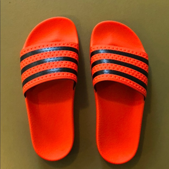 adidas slides neon